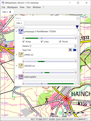 Map visibility range