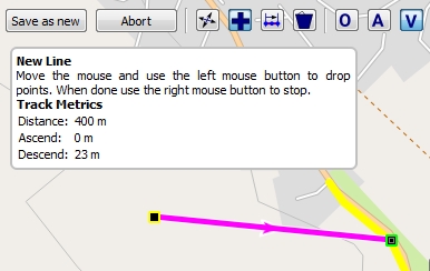 Routing with vector map data