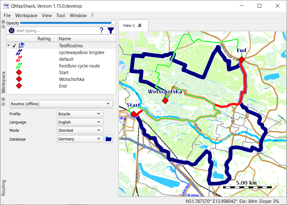 Routing with 3 profiles