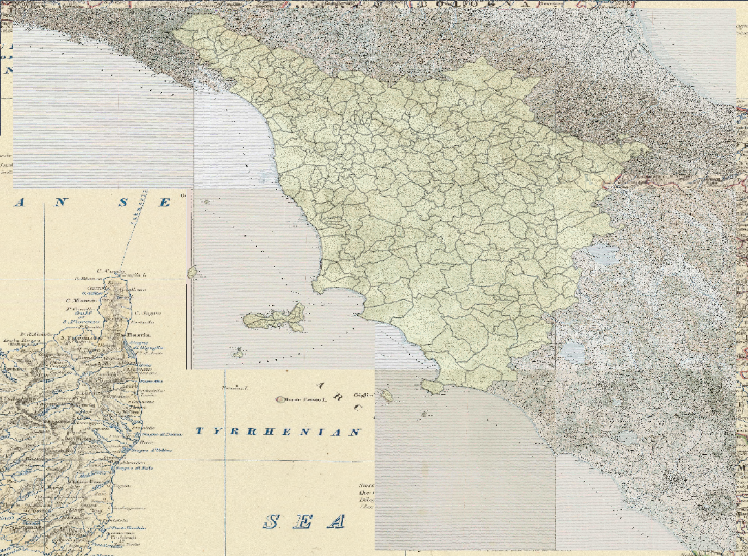 Preview : 1903-1912 - Dritte Landesaufnahme (Franzisco-Josephinische) Österreich - 1:200000, Area of Toscana