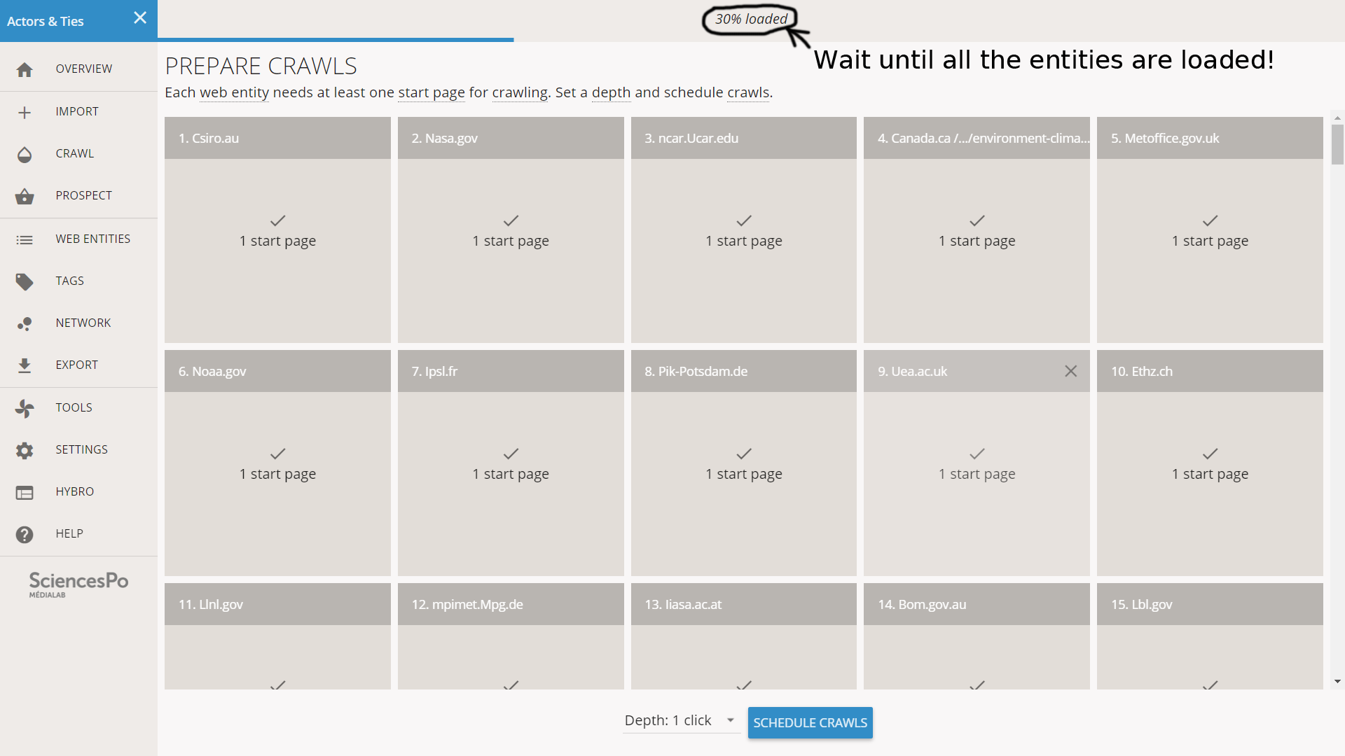 LRUs tree example