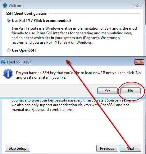 sourcetree use putty