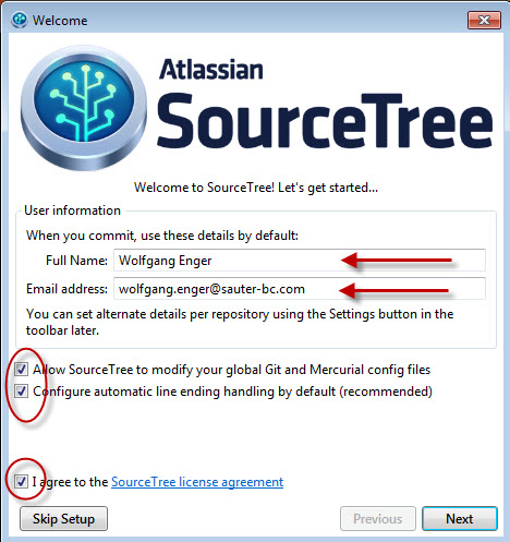 sourcetree user information